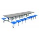 Rectangular Mobile Folding Table with 16 Seats